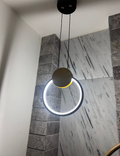 Colgante LED Moderno de Aro Circular con Acabado Bicolor "Arosa"