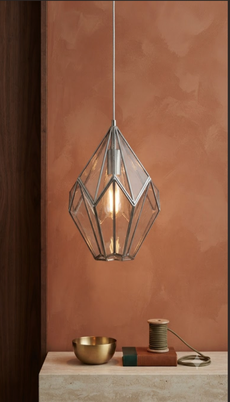 Colgante Geométrico de Cristal