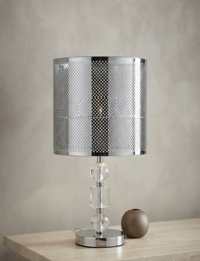 Lámpara de Mesa Pantalla Perforada