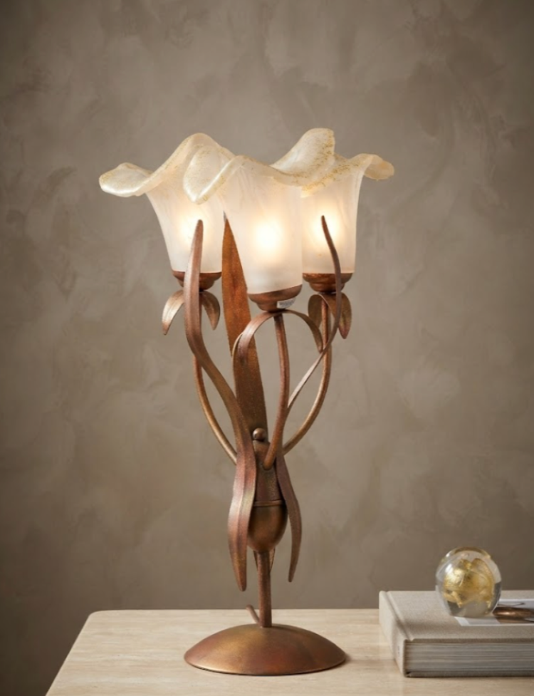 Lámpara de Mesa Floral