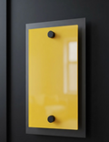 Aplique de Pared Minimalista con Panel de Acrílico Amarillo