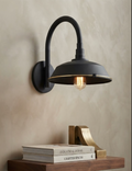 Aplique de Pared Estilo Industrial con Brazo Curvo