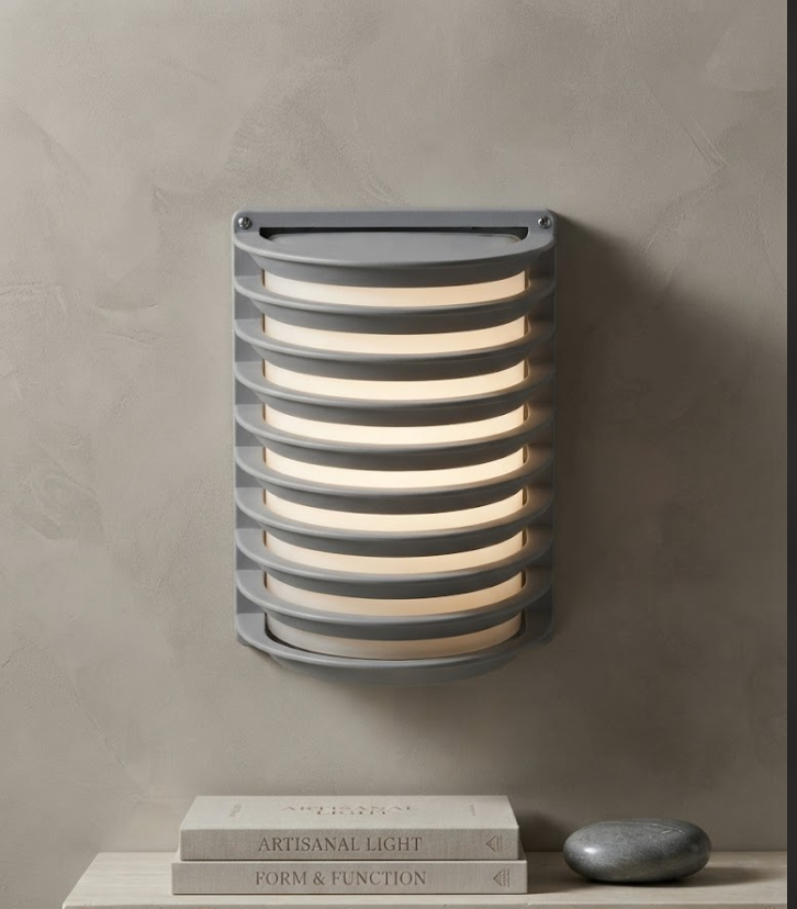 Aplique de Pared Arquitectónico con Celosía de Discos