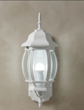 Farol de Pared Clásico Abombado en Acabado Blanco