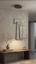 Candil LED Colgante Moderno de Marcos Rectangulares